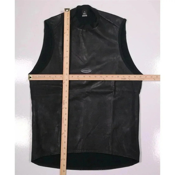 Patagonia Vintage Black #85352 Polyurethane Pulllover Waxed Vest Men's Small - Picture 3 of 8
